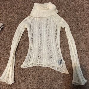 Bebe Mohair Knit Turtle Neck Sweater